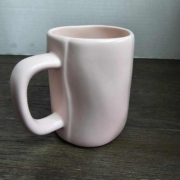 Rae Dunn Artisan Soul Mate Pink Coffee Mug Valentine's Day Farmhouse Magenta - Picture 4 of 10